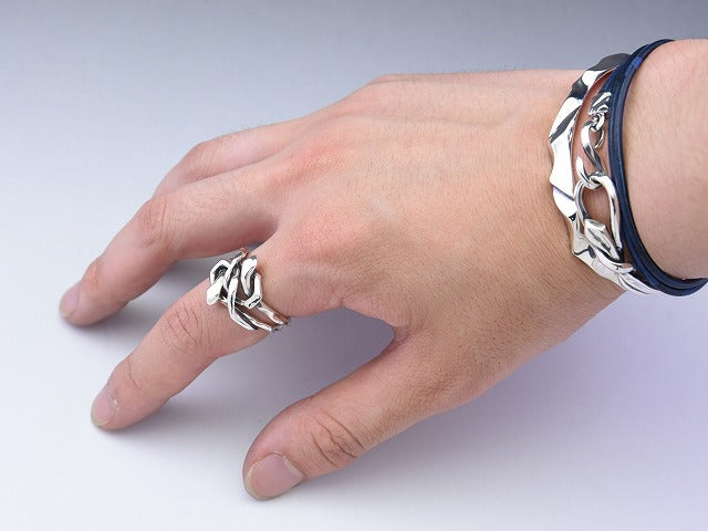 KNOT SNAKE RING DOUBLE