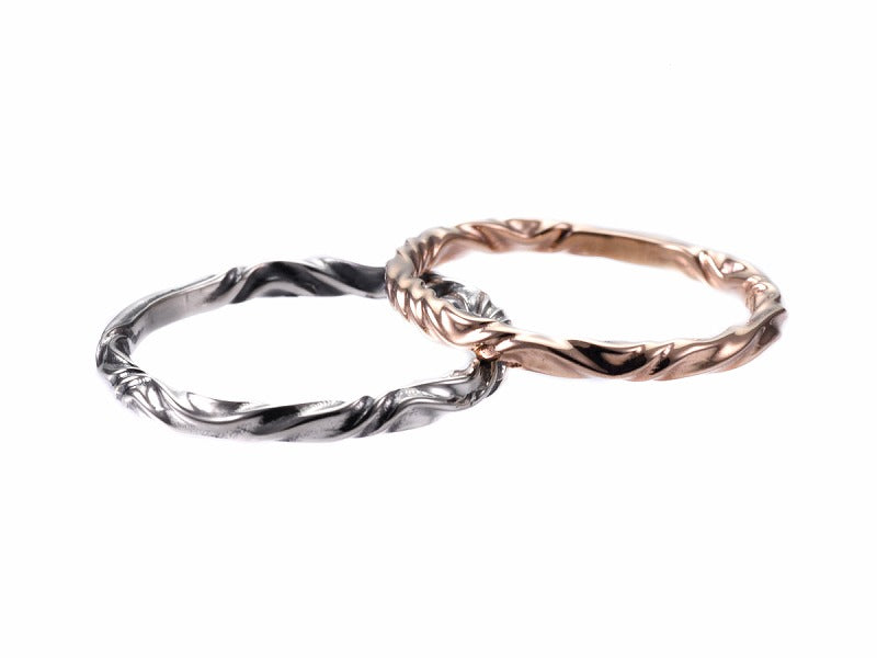 REVERSE TWIST RING 2mm(K10)