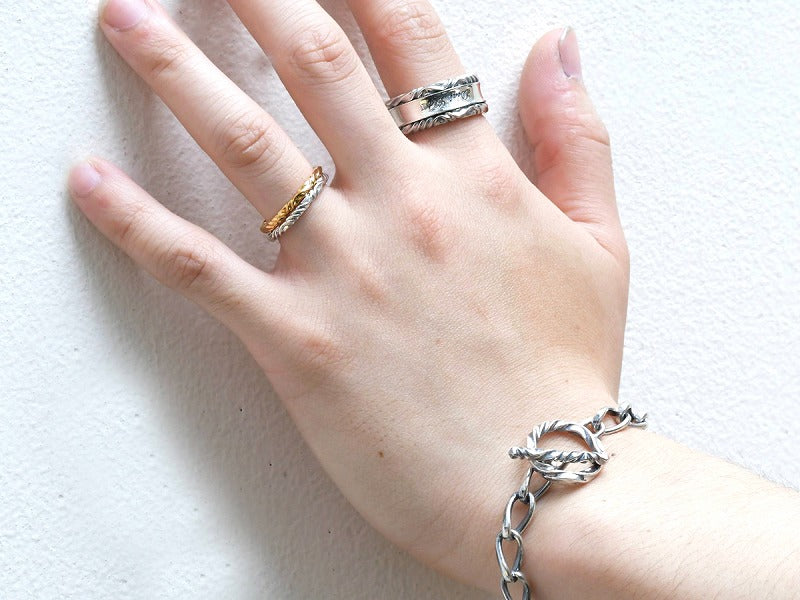 REVERSE TWIST RING 2mm(K10)