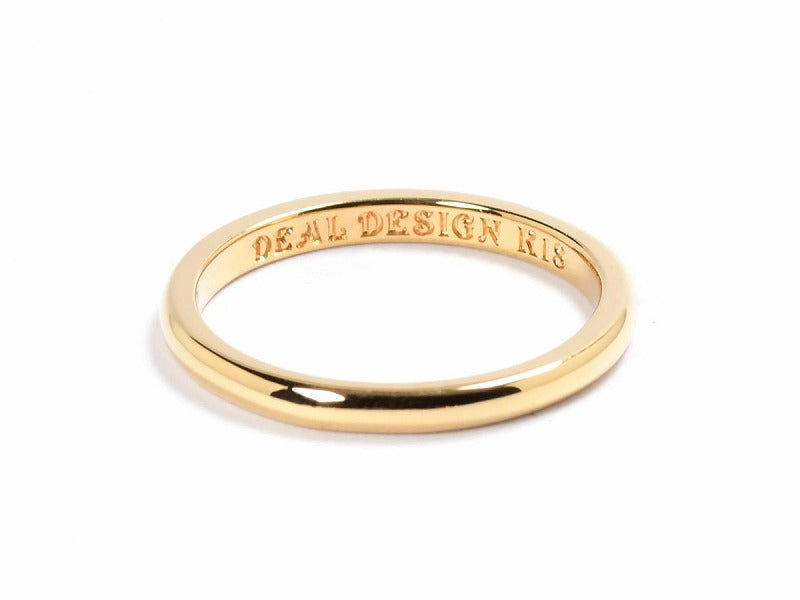 ARC LINE RING 2mm(K18)