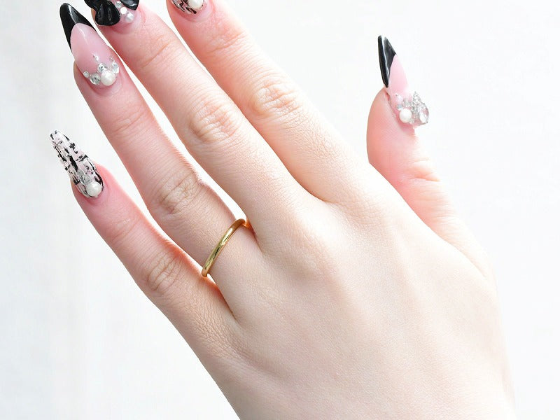 ARC LINE RING 2mm(K18)