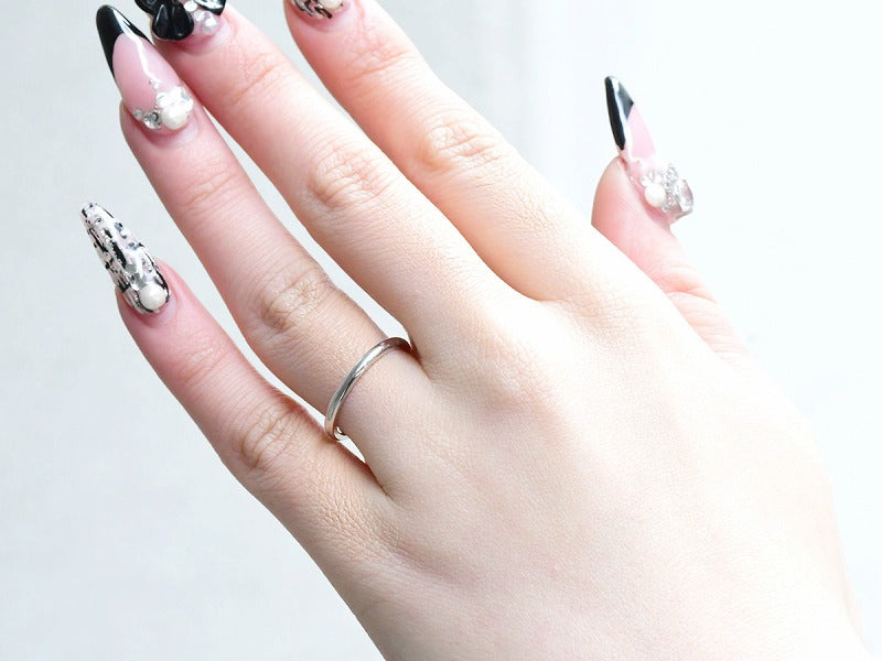 ARC LINE RING 2mm (Pt900)