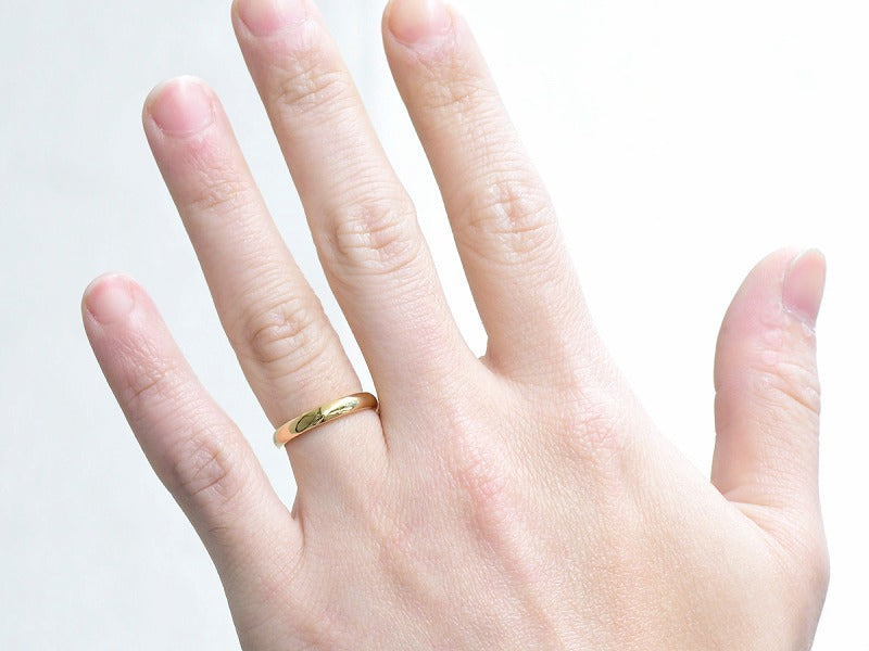 ARC LINE RING 3mm(K18)