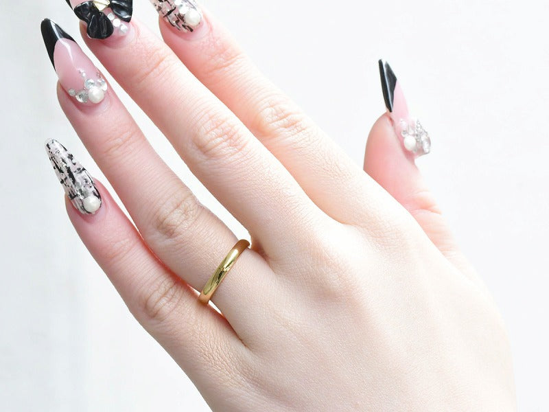 ARC LINE RING 3mm(K18)