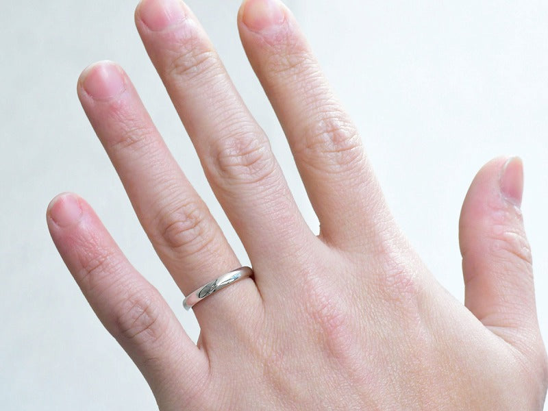 ARC LINE RING 3mm (Pt900)