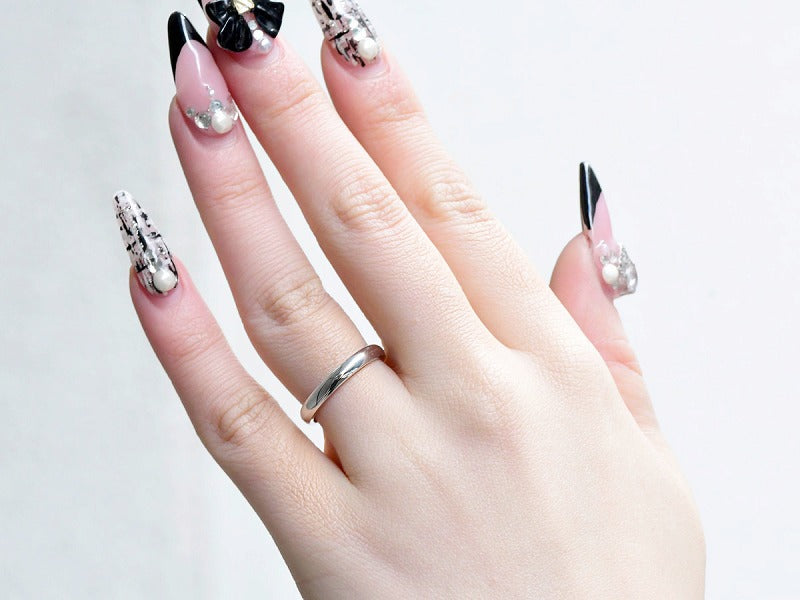 ARC LINE RING 3mm (Pt900)