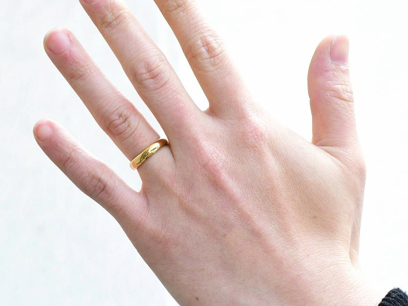 ARC LINE RING 4mm(K18)