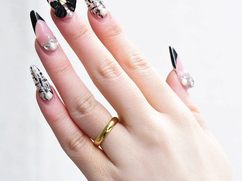 ARC LINE RING 4mm(K18)