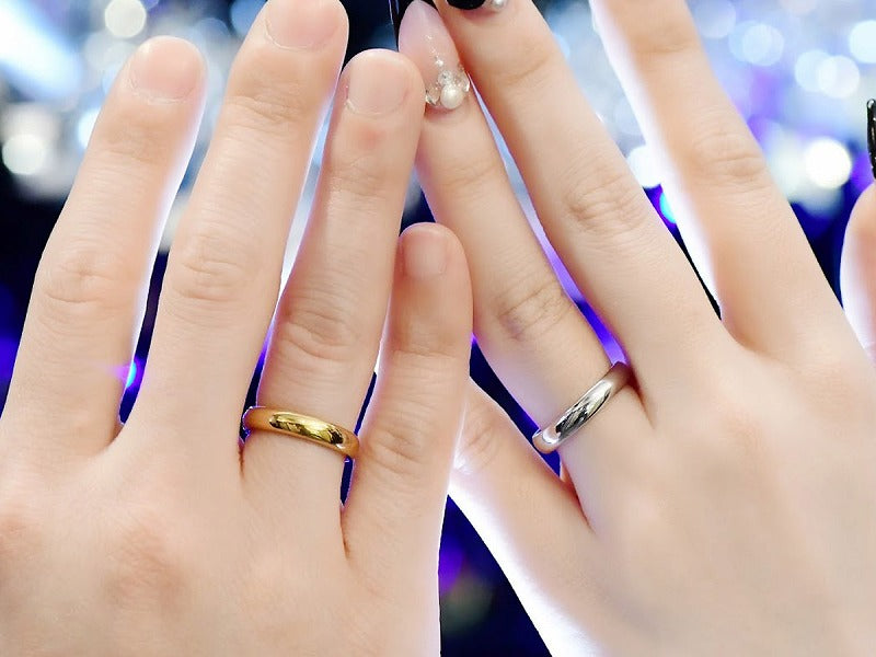 ARC LINE RING 4mm(K18)