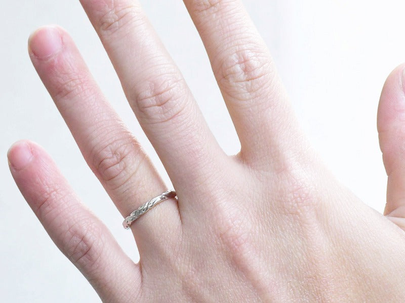 Wind Line Ring 2.5mm (Pt900)