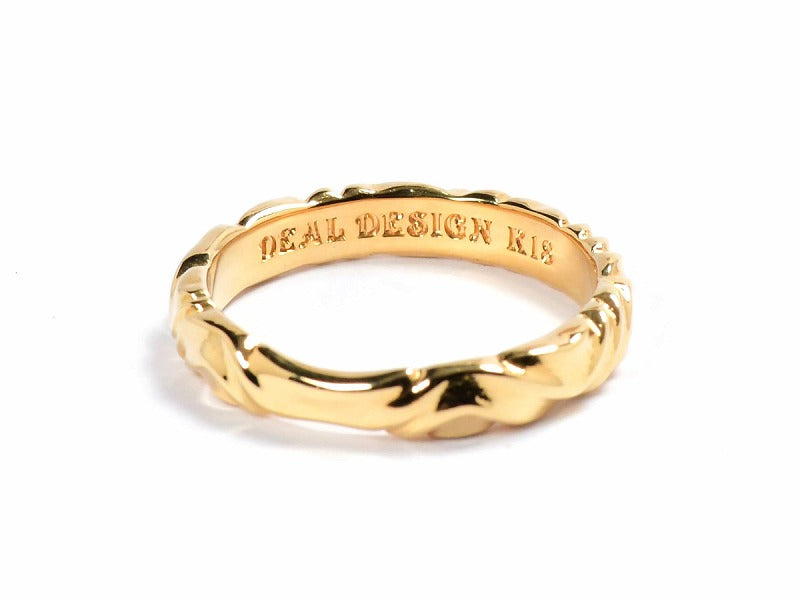 WIND LINE RING 3.5mm(K18)