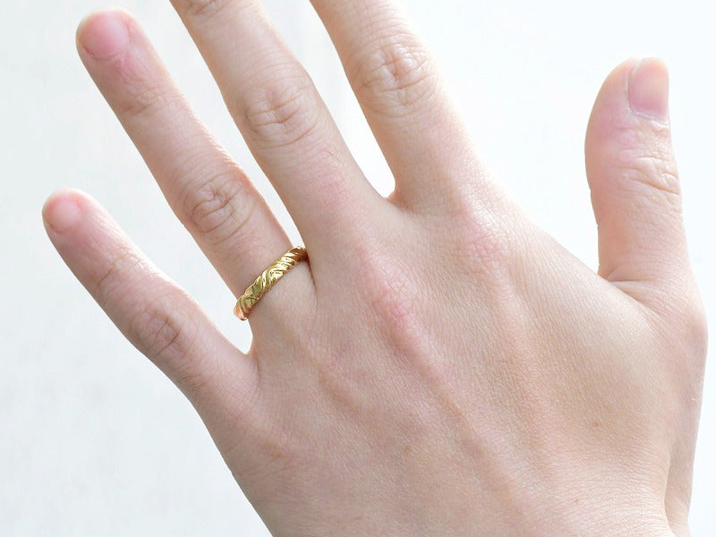 Wind Line Ring 3.5mm (18K)