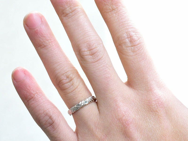 Wind Line Ring 3.5mm (Pt900)