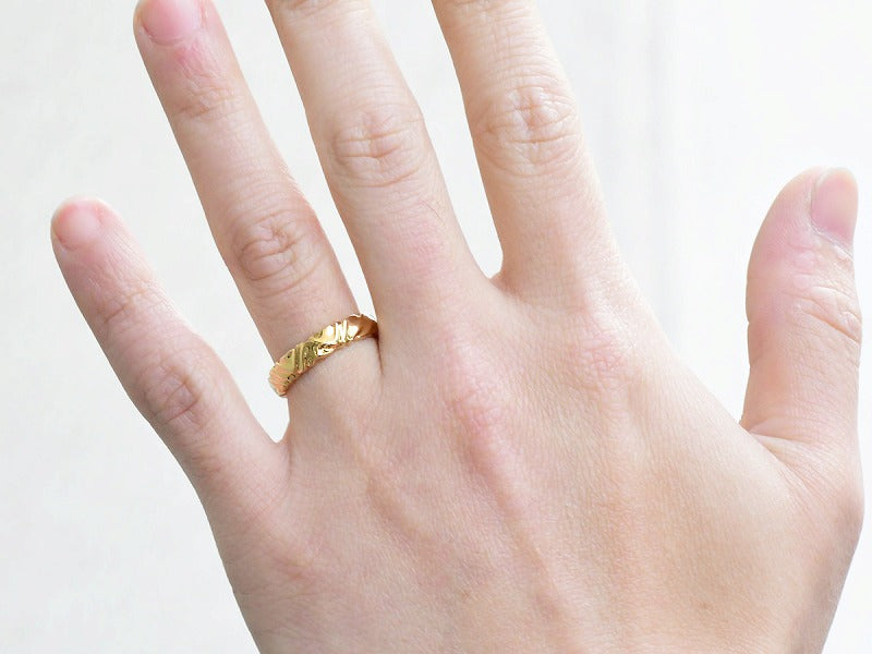 Wind Line Ring 4.5mm (18K)