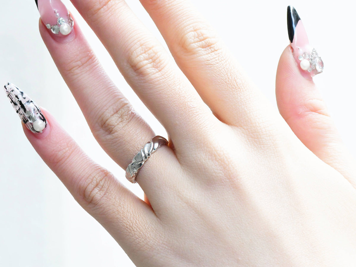 WIND LINE RING 4.5mm(Pt900)