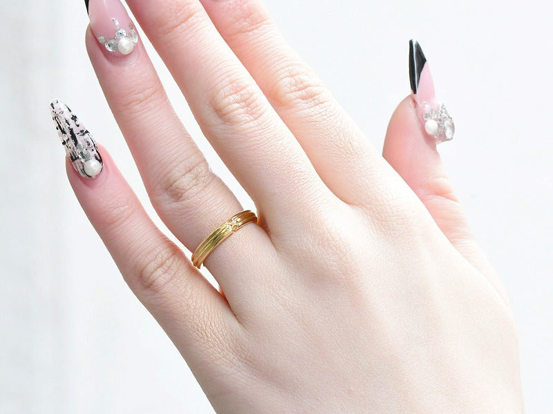 LILY LINE RING (K18)