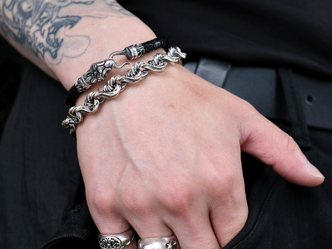 スネークバイトブレス:レザー