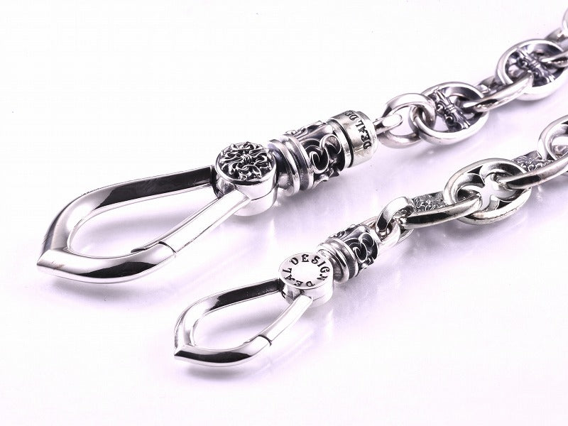 オーバルファングウォレットチェーン:ナロー