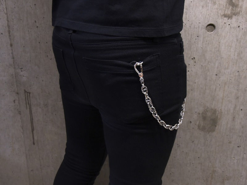 オーバルファングウォレットチェーン:ナロー