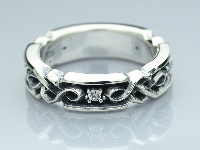 ケルトチェーンリング with stone