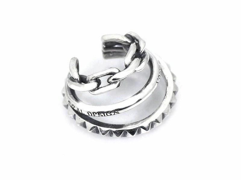 スリーチェーンイヤカフ