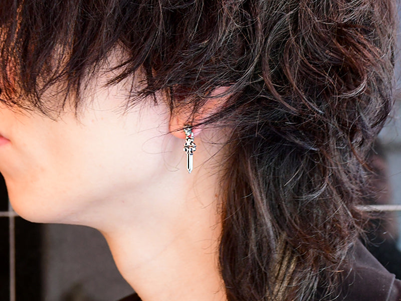 スカルドロップピアス:SD