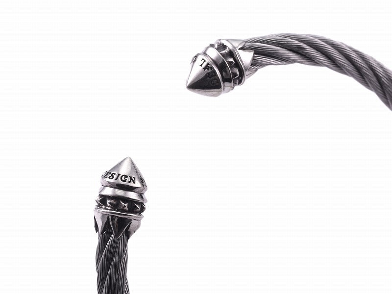 ステンレスワイヤーバングル:エンドコーン