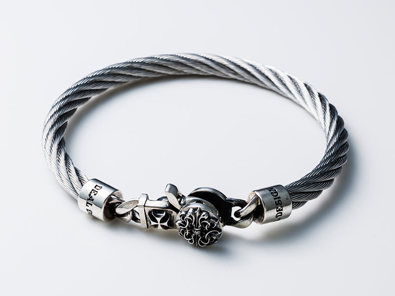 ステンレスワイヤーバングル:タイニークリップ