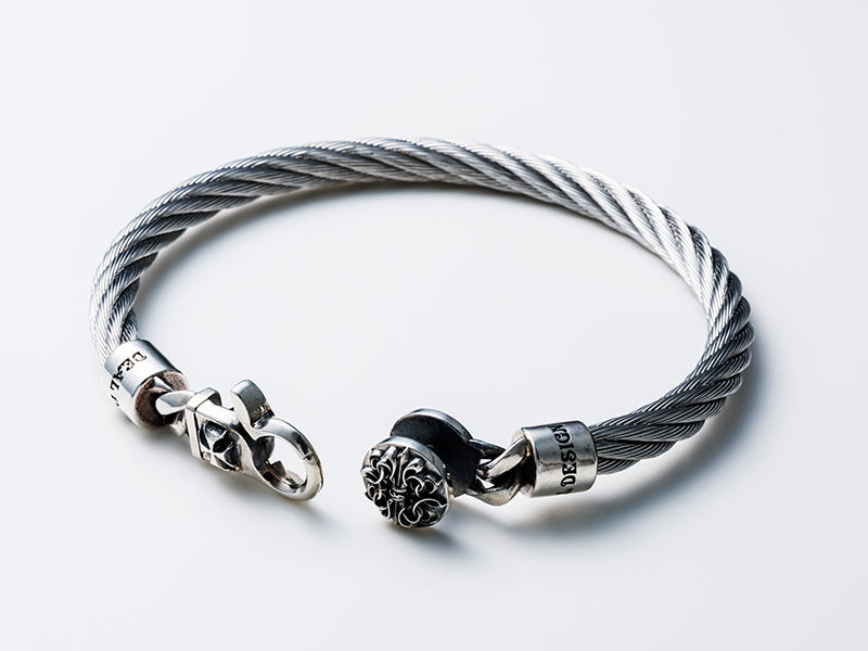 ステンレスワイヤーバングル:タイニークリップ