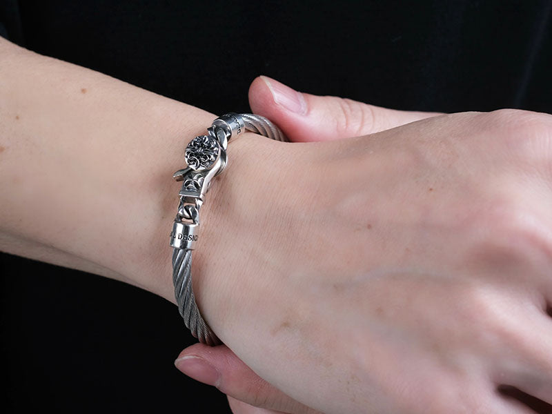 ステンレスワイヤーバングル:タイニークリップ