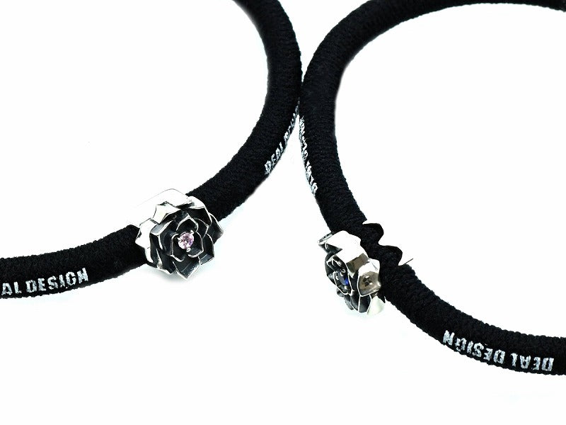 ヘアゴム:ミニコンチョ(グリッドローズ)