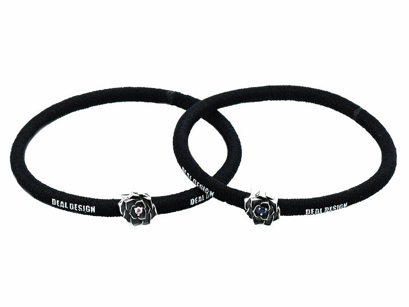 ヘアゴム:ミニコンチョ(グリッドローズ)