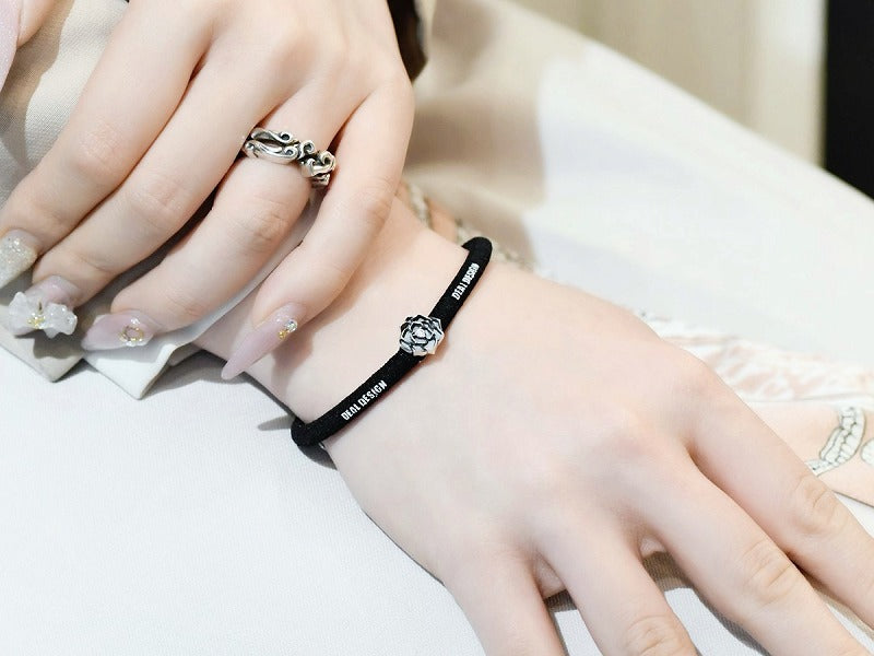 ヘアゴム:ミニコンチョ(グリッドローズ)