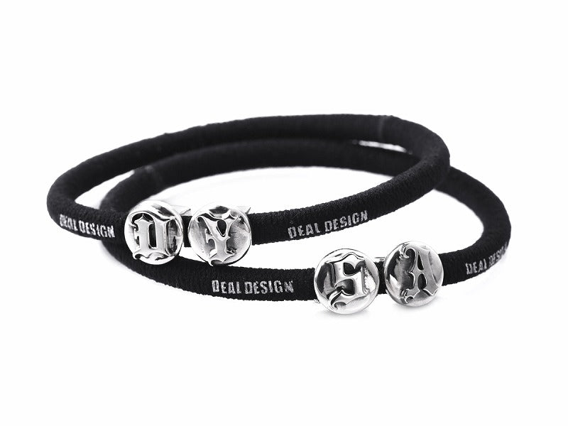 ヘアゴム:ミニコンチョ(イニシャル)