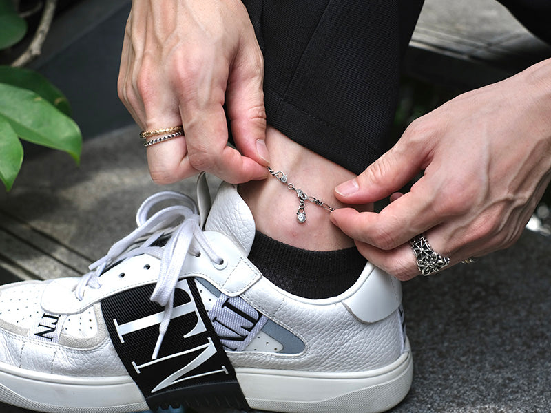 ドロップストーンアンクレット