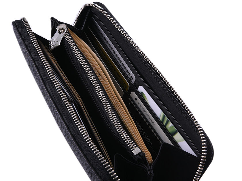 ラウンドジップウォレット:ボールパイピング