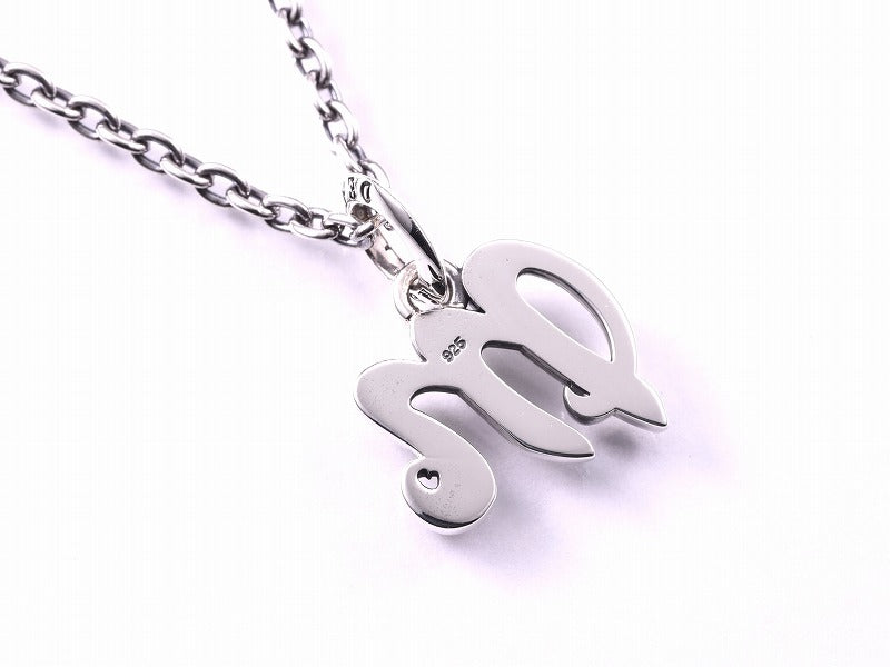 グレイスイニシャルペンダント "M"