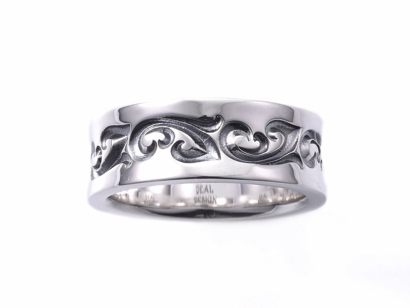 ダブルフローラルリング:ワイド