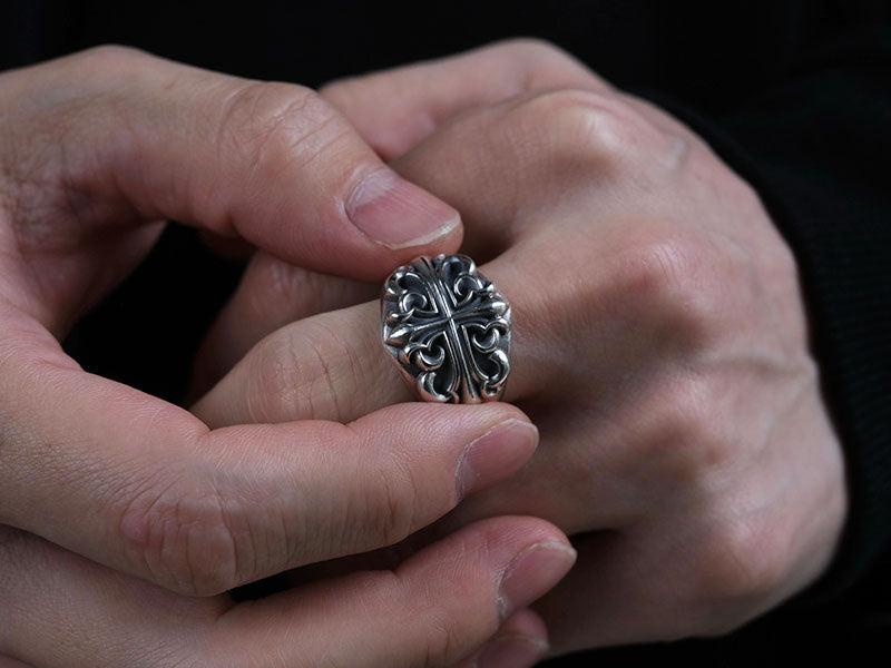 ブルーミングクロスリング:ワイド