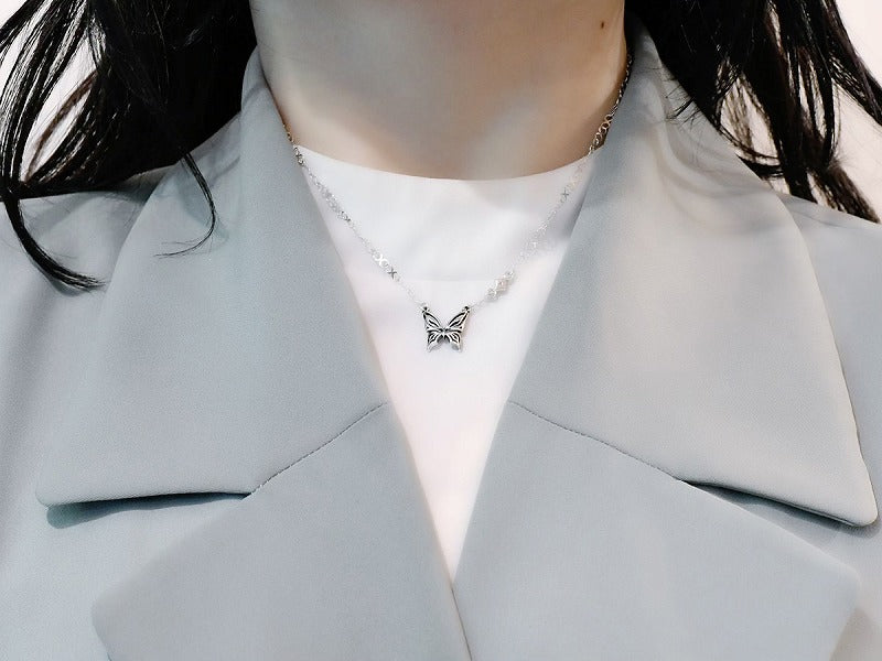 スタッズバタフライチョーカー:スモール