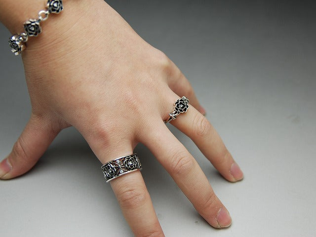 シングルグリッドローズリング