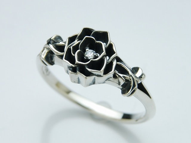 シングルグリッドローズリング