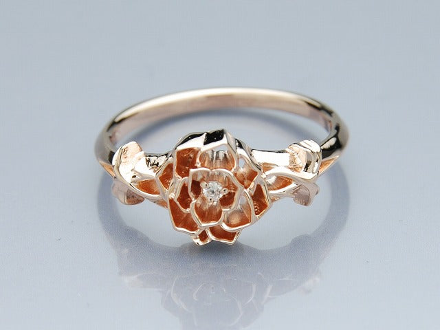 シングルグリッドローズリング