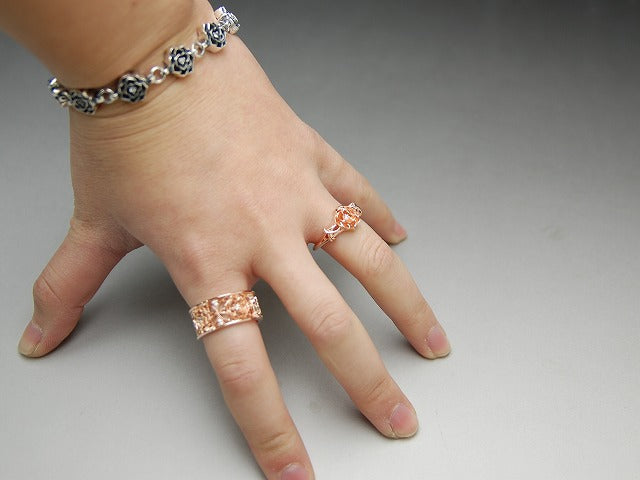 シングルグリッドローズリング