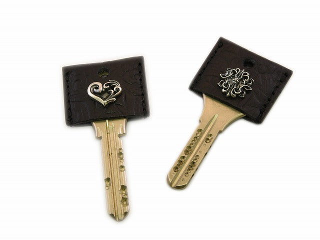 レザーキーカバー:マルチモチーフ