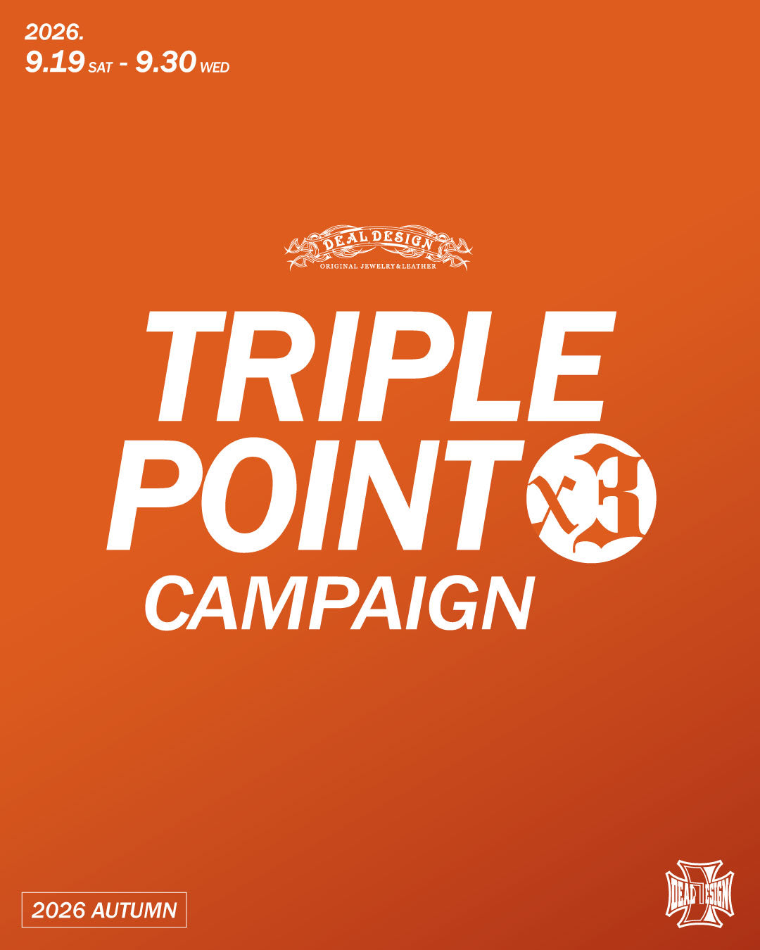『TRIPLE POINT CAMPAIGN』開催