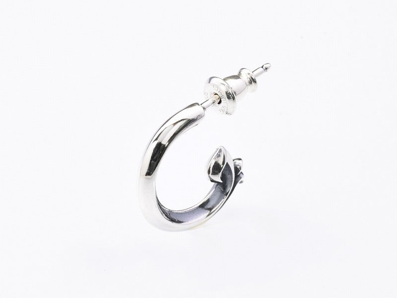 スクロールフープピアス