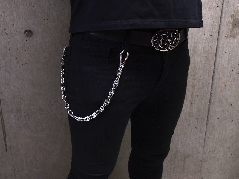 オーバルファングウォレットチェーン：ナロー