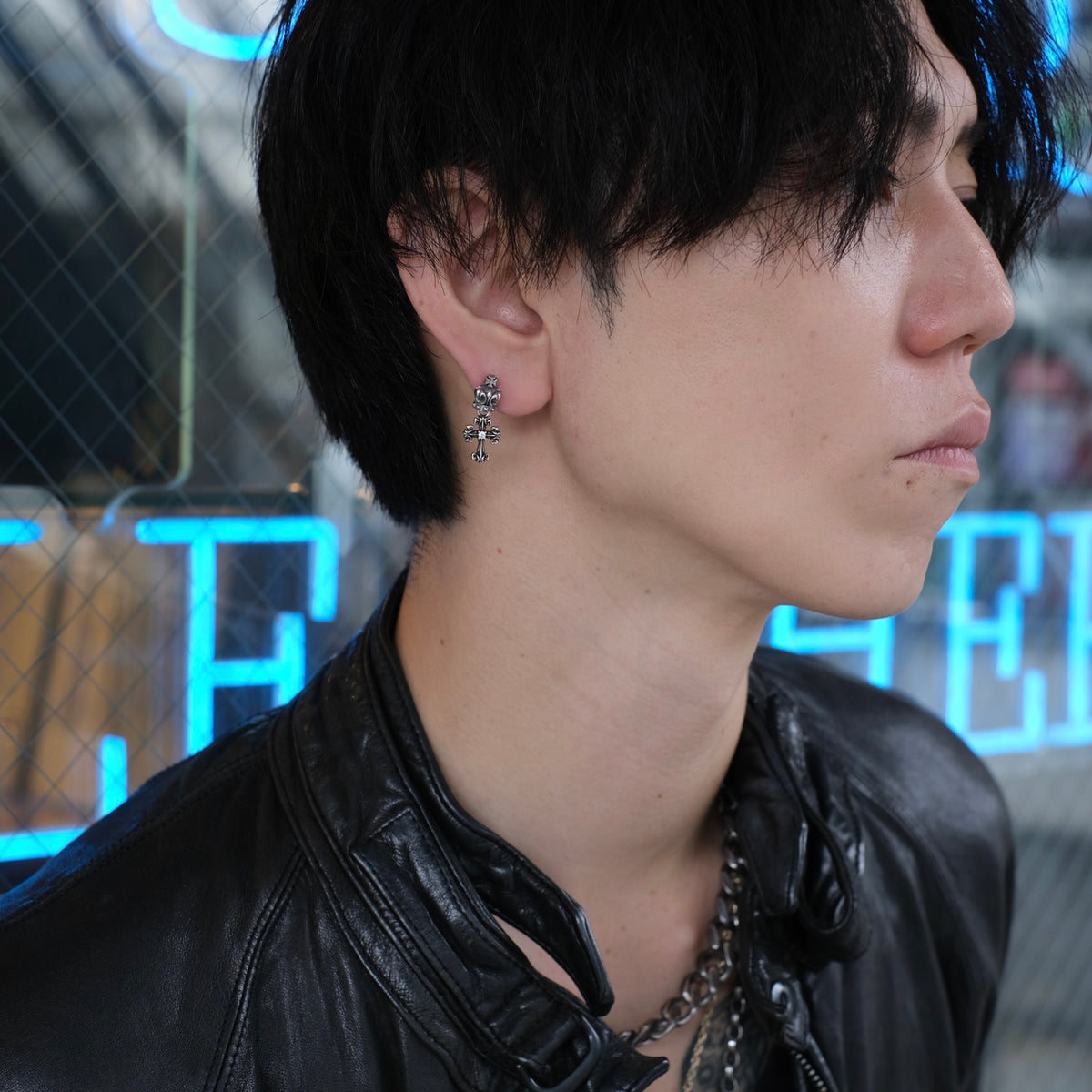 クラウンドロップピアス：GL