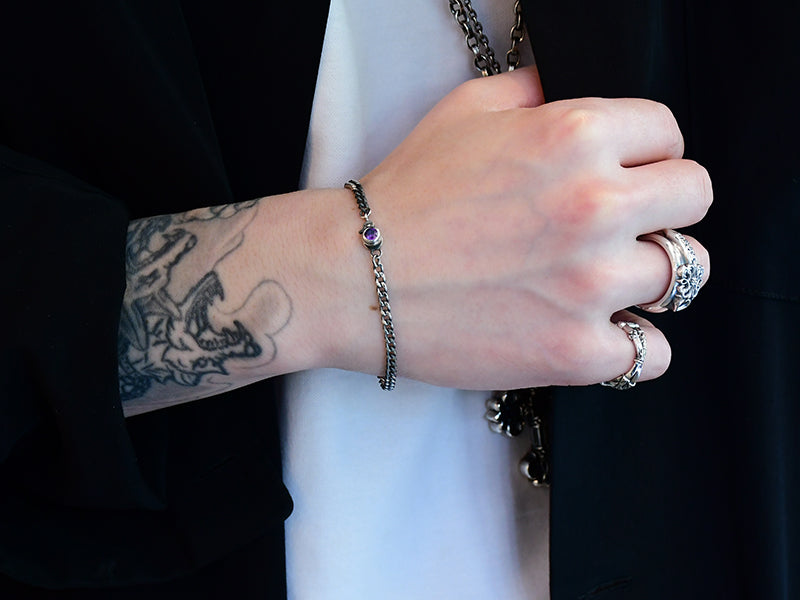 マイクロクリップブレス：with stone